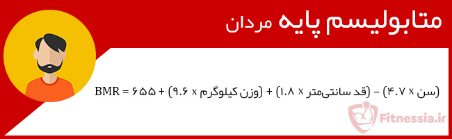 فرمول محاسبه بی ام آر مردان