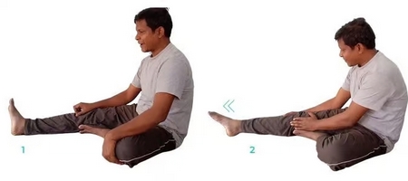 نحوه اجرای کشش کشاله ران نشسته 1