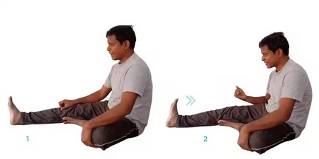 نحوه اجرای تمرین کشش همسترینگ نشسته برای پای پرانتزی