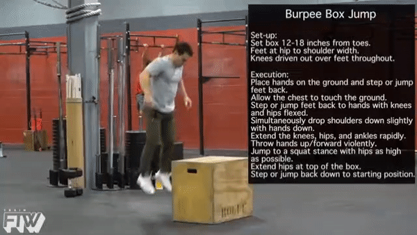 نحوه اجرای حرکت ورزشی برپی پرش روی جعبه 