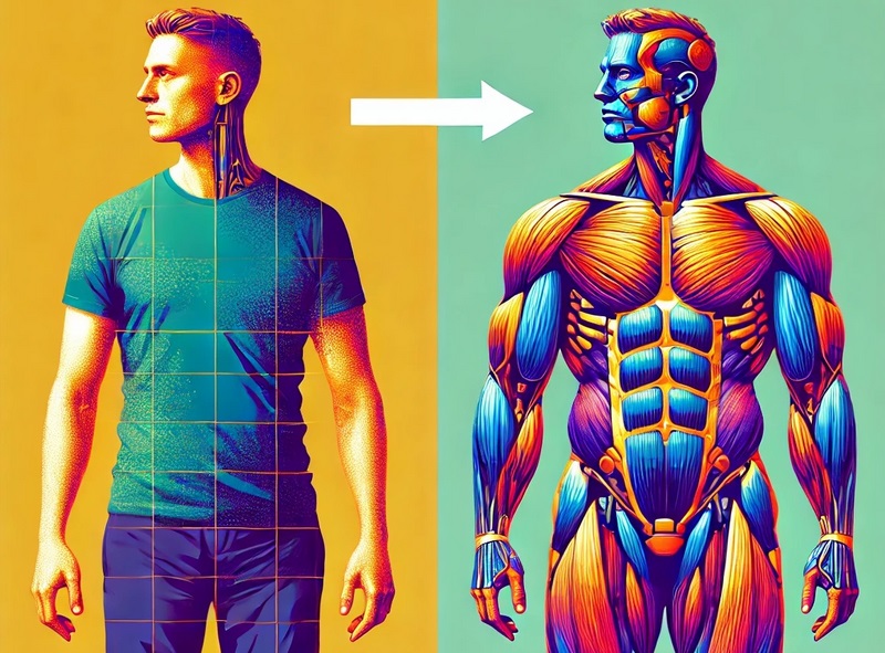 قبل و بعد از مصرف ترنبولون برای عضله سازی