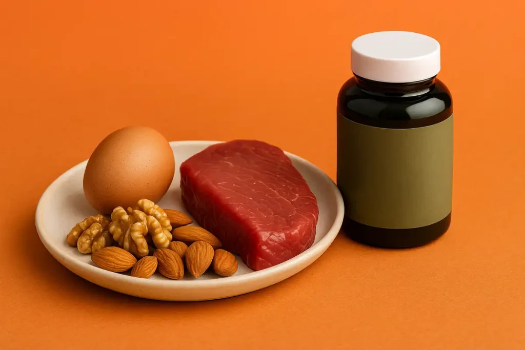 مواد غذایی غنی از روی مانند تخممرغ، گوشت و مغزها در کنار مکمل؛ اهمیت زینک در سلامت هورمون تستوسترون